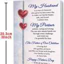 10 x Missonemi Fathers Day Card for Husband, Fathers Day Gift from Wife, Happy Father's Day Husband Card, Romantic Appreciation Greeting Card for the Father of Our Children