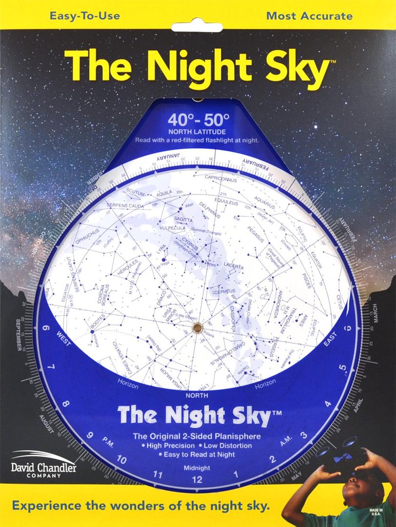The Night Sky 40Â°50Â° (Large) Star Finder