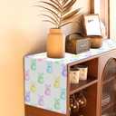 Easter Table Runner 13 x 72 Inch, Colorful Bunny Decorative Farmhouse Rustic Holiday Spring Table Decoration for Kitchen Dinning, Indoor Outdoor Dinner Party Dcor