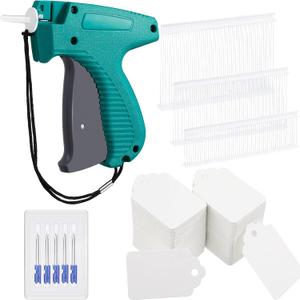 Honoson 2006 Pcs Clothing Price Tags with Gun Set, Including 1 Garment Price Tag Attacher with 5 Steel Needles 500 Clothing Label and 1500 Plastic Fasteners Barbs(Novel Style)