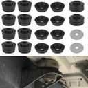 Body and Cab Mount Bushing Kit Compatible with F250 F350 2WD/4WD 1999-2018 Polyurethane Body Cab Mounts Bushings Washers Replace: KF04050BK.