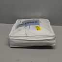 ZPECC Toddler Goose Down Comforter, 41x48 Hypoallergenic Baby Duvet Insert, Soft Lightweight All Season Quilt Blanket for Crib Daycare Stroller White