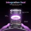 Waterproof AirTag Dog Collar - Reflective Comfortable Dog Collars with Air Tag Holder - GPS Dog Tracker Collar with Quick Easy Install - for Large Medium Small Dogs(Purple, XL)