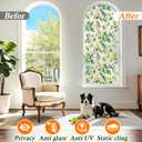 2 x Coavas Privacy Window Film - Forsted Glass Window Film Decorative Static Cling Non-Adhesive UV Blocking Window Cover for Home Office Bathroom Door, Frosted, 17.5 x 78.7 Inches