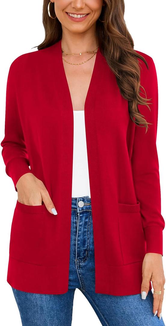 Women Vests Fashion Casual Sleeveless Cardigan Sweaters Soft Knit Dressy Ladies Sweater Vest with Cozy Large Pockets XXL