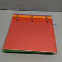 INFUN 1 Inch Telescoping 3 Ring Binder - 4PCS, Flexible Round Binder with Customizable Front Cover and Clear Catalog Pocket, 1 Inch Rings, 225 Sheet Capacity- Green, Red, Orange, Blue