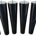 12 inch Tempurpedic Tapered Adjustable Base Legs Set of 6, M8 Threading.