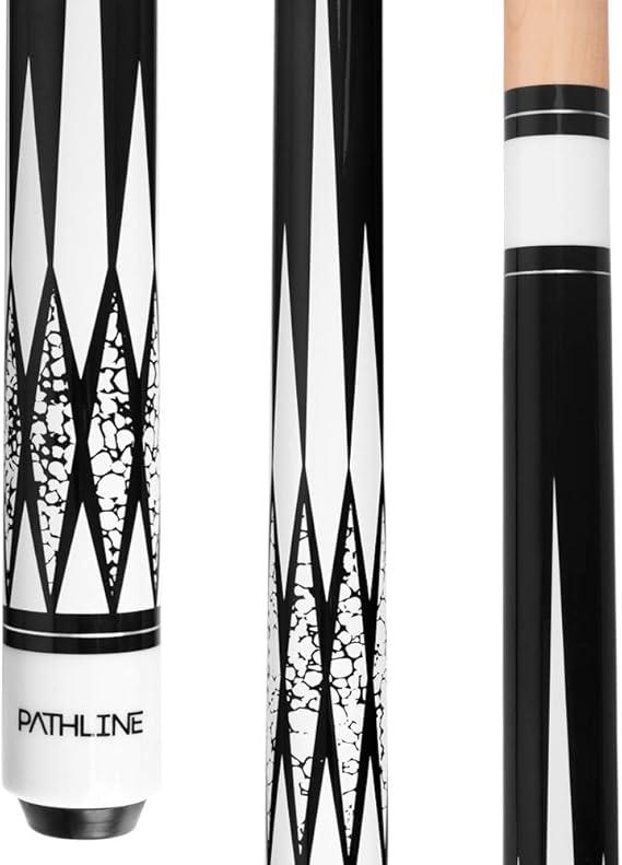 Pool Cue Stick - 58 inch Canadian Maple Billiard Pool Stick (18oz, White)
