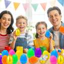 Olixmlya 200 PCS 3" Fillable Plastic Easter Eggs Mixed Colour, Premium Refillable Eggs Easter Hunt Treats - Easter Basket Stuffers & Egg Hunt Surprise Gift for Kids
