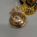 Golden Electric Incense Burner, Arabian Style Electric Incense Holder, Middle Eastern Tabletop Decorative Censer for Yoga Spa Home Office Christian Church Decor, US Plug (Gold)