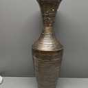 Deco 79 Bamboo Wood Decorative Vase Tall Floor Centerpiece Vase with Lacquer, Vase for Home Decoration 8" x 8" x 23", Dark Brown
