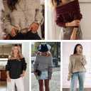 ATHMILE Womens Off The Shoulder Sweaters Oversized Spring Tops Batwing Sleeve Loose Pullover Fall Winter Fashion Outfits 2026 (Beige, XL)