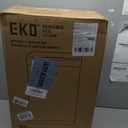 EKO Mirage-T 50 Liter / 13.2 Gallon Touchless Rectangular Motion Sensor Trash Can, Brushed Stainless Steel Finish