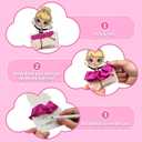 3 x Valentines Day Gifts for Girls 30 PACK Dance Ballet Girl Valentine Cards and Scrunchies, Exchange Classroom Gift for Students, Ballerina Rave Trinkets for Kids, Girl Birthday Return Gifts