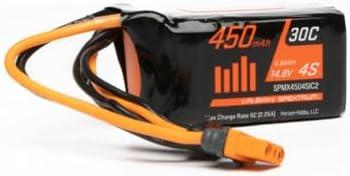 Spektrum 14.8V 450mAh 4S 30C LiPo Battery: IC2, SPMX4504SIC2