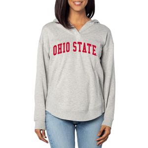 chicka-d Women's Work from Home Hoodie (Large, Heather Grey)