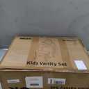 OOOK Toddler Vanity for 3 Year Old, Kids Vanity with Pretend Makeup Accessories, Makeup Table for Kids with Drawer, Pink