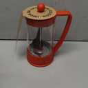 Bodum 34oz Brazil French Press Coffee Maker, High-Heat Borosilicate Glass, Red - Made in Portugal