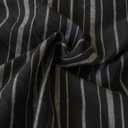 SUSYBAO Pinstripe Duvet Cover Queen 100% Washed Cotton 3 Pieces Set 1 Black Vertical Striped Duvet Cover with Zipper Ties 2 Pillow Shams Classic White Ticking Stripe Bedding Set
