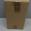 Beeveer Halloween Village Black Metal Houses Tabletop Decor Set of 3 Metal Pre-lit Halloween Haunted House Decor Sculpture Town Candle Lanterns for Parties & Events