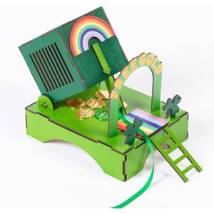 BVXVCB St. Patrick's Day Decorations Leprechaun Trap Kit -St Patrick's Day DIY Toys -Leprechaun Trap Decorations(Green)