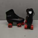 Chicago Girls Rink Roller Skates  Classic High-Top Quad Skates, Padded Ankle Collar, 54mm Urethane Wheels, Adjustable Trucks, Indoor & Outdoor (Men Size 4, Black/Red)