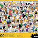 AQUARIUS Peanuts 3000 Piece Jigsaw Puzzle for Teens and Adults - Snoopy Charlie Brown Cast 32"x45" Peanuts Collectible Gift