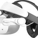 KIWI design H4 Boost Comfort Battery Head Strap Accessories for Meta/Oculus Quest 3/Quest 3s, Dual Fast Charge The VR Headset and Battery Strap in 2.5h, Halo Head Strap Reduce Facial Pressure
