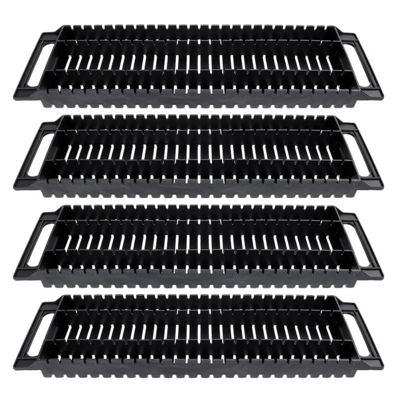 STOBAZA Anti-Static PCB Rack 25-Slot Circuit Board Holder 18.7 Inch Bar Bracket for Electronics Storage and Assembly