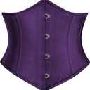 Scarlet Darkness Corset Belt for Women Fishbone Wide Waist Corset Pirate Belt , 0, Deep Purple 