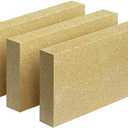 Fire Bricks, FireBrick, High Temperature Insulated Firebricks for Wood Stoves, Fireplaces, Size 9" X 4-1/2" X 1-1/4", Pack of 3, Wood Stove Bricks, Fireplace Brick