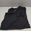 COLORFULLEAF Men's Undershirts Regular Fit T-Shirts Short Sleeve V-Neck Tees 3-Pack Multipack (3Black, L)