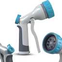 Heavy Duty Garden Hose Nozzle with Soft Non-Slip Grip & ABS Body | High Pressure Water Hose Sprayer Nozzle with 8 Modes for Watering Garden, Lawn, Cars, Pets & Outdoor Tasks