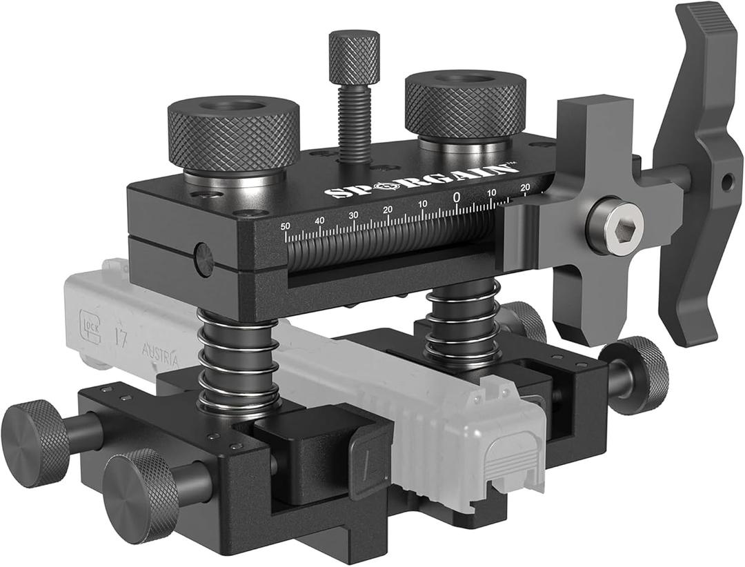 [Updated] New Model Pistol Sight Pusher Tool with Heavy-Duty Construction for Handguns Front Rear Sight Removal Adjustment (Black)