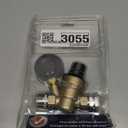 Camco Adjustable RV/Marine Brass Water Pressure Regulator | Help Stop Damage to RV/Marine Appliances, Plumbing Fixtures, and Hoses | Features Standard Garden Hose Threads for Simple Hookup 