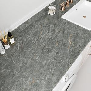 2 Grey Marble Contact Paper Peel and Stick for Countertops Gold Marble Wallpaper Self Adhesive Countertop Contact Paper Waterproof for Cabinets Backsplash Bathroom Table Decorative 15.7"×78.7"