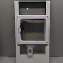 Aluminum Cat Door for Windows - Adjustable to Fit Window Width 24"-28"