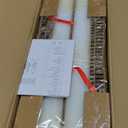 Doraimi Lighting 2 Pack 2 Light 13.7" Oval Alabaster Marble Bathroom Wall Sconce Modern Concise Style Wall Light Fixture,Black Finish for Bedroom Hallway Bedside