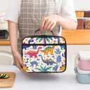 Dinosaurs Cute Kids Lunch Bag Insulated Lunch Box Reusable Lunch Tote Bag for Office, Work, School, Beach or Travel