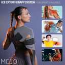 Cold Therapy Machine for Shoulder with Programmable Timer, Portable Ice Machine for Shoulder After Surgery, Lightweight Replacement Recovery System, Cryotherapy Pain Relief w/Compression Pad