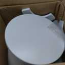 25 Inch Small Ceiling Fan Without Light, Low Profile, White, Medium