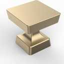 Asidrama 20 Pack 1-1/4 inch Brushed Brass Kitchen Cabinet Knobs Gold Dresser Knobs Drawer Knobs Cabinet Hardware Zinc Knobs for Dresser Drawers (Single Hole Knob)