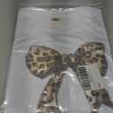 Girls Butterfly Graphic T Shirt Cute Short Sleeve Tees Summer Tops Crewneck Side Slit Size 140