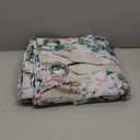 MYSKY HOME Floral Curtains 84 inches Long 2 Panels Pink and Blue Curtain Ink Vintage Flower Thermal Insulated Curtains for Bedroom Living Room Botanical Printed Grommet Privacy Protect Drapes