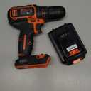 BLACK+DECKER 20V MAX Cordless Drill/Driver Kit with Battery, Charger, and Double Ended Bit (BDCDD120C)