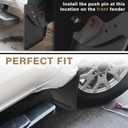 Muslogy Mud Flaps Splash Guards Compatible with Toyota Tacoma 2024 2025 2026 Accessories Front and Rear Mud Guards 4PCS No Drilling Fender Mudguards Kit with Hardware Accessories(Extra Large Version)