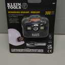 Klein Tools 56062 Rechargeable LED Headlamp / Worklight for Klein Hardhats, 300 Lumens, All-Day Runtime, 3 Modes, for Work and Outdoors