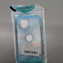 for iPhone 12 Case,Marble Design Three Layer Heavy Duty Shockproof Hybrid Hard Plastic Bumper Soft Silicone Rubber Drop Protective Cover Case for iPhone 12 6.1",Blue