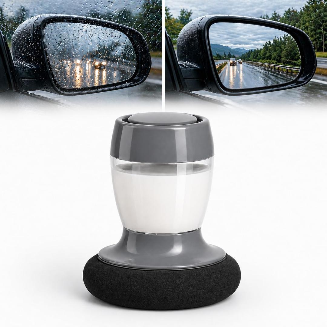 3 x Automotive Glass Oil Film Remover & Windshield Cleaning Brush | 2-in-1 Windshield Cleaner with Sponge Brush | Removes Stubborn Oil Film, Bugs & Smudges for Crystal Clear Visibility & Safer Driving