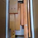 DUMOS Wood Bed Frame Twin Size, 12in Wooden Platform Bed Frame Mattress Foundation with Support Slats, No Spring Needed, Storage Space Under Base, Easy Assembly, Pine
